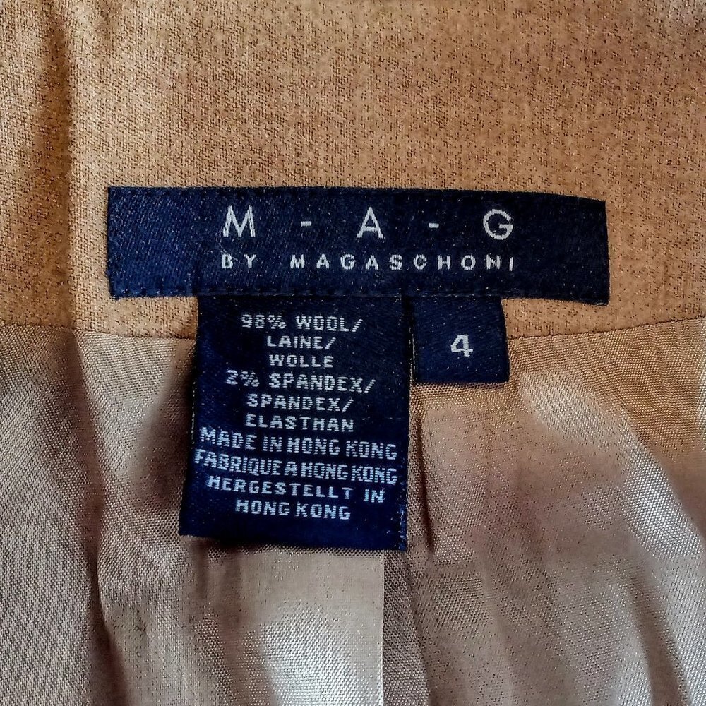 MAG by Magaschoni Camel Wool Classic Blazer - Picture 5 of 8